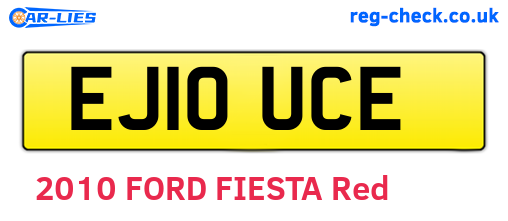 EJ10UCE are the vehicle registration plates.