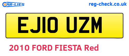 EJ10UZM are the vehicle registration plates.