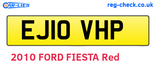 EJ10VHP are the vehicle registration plates.