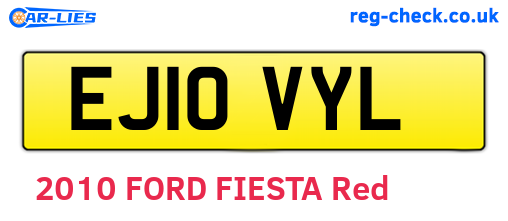 EJ10VYL are the vehicle registration plates.