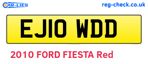EJ10WDD are the vehicle registration plates.