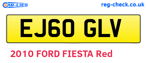 EJ60GLV are the vehicle registration plates.