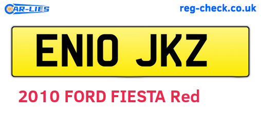 EN10JKZ are the vehicle registration plates.