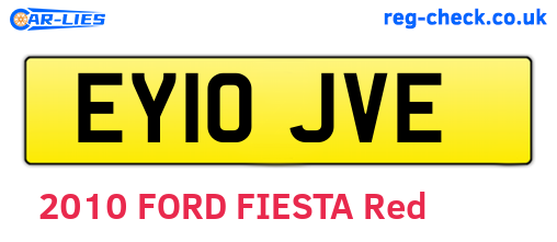 EY10JVE are the vehicle registration plates.