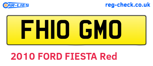 FH10GMO are the vehicle registration plates.