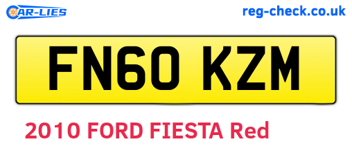 FN60KZM are the vehicle registration plates.
