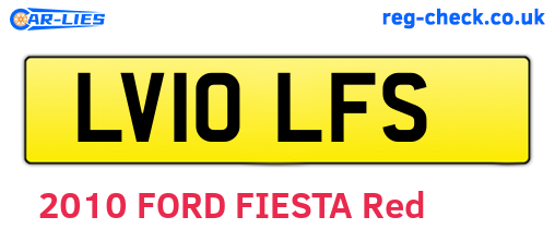 LV10LFS are the vehicle registration plates.