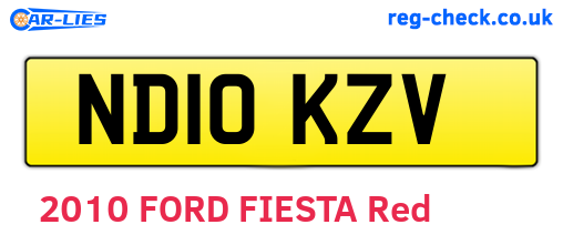 ND10KZV are the vehicle registration plates.