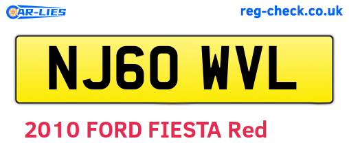 NJ60WVL are the vehicle registration plates.