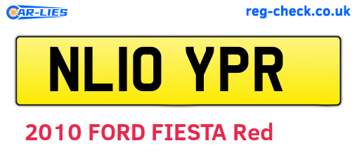 NL10YPR are the vehicle registration plates.