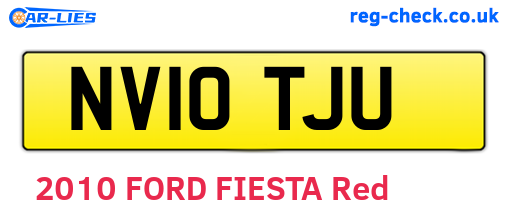 NV10TJU are the vehicle registration plates.