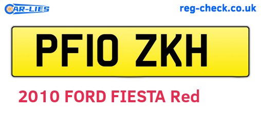 PF10ZKH are the vehicle registration plates.