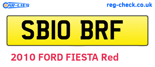 SB10BRF are the vehicle registration plates.