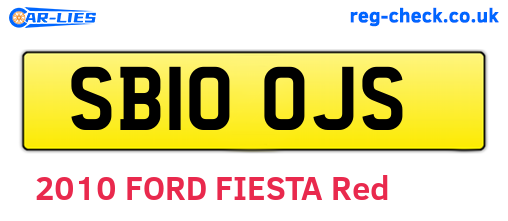 SB10OJS are the vehicle registration plates.