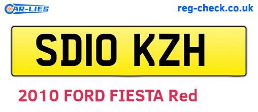 SD10KZH are the vehicle registration plates.