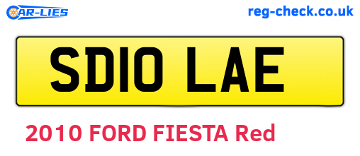 SD10LAE are the vehicle registration plates.