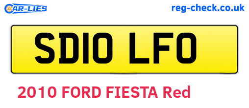 SD10LFO are the vehicle registration plates.