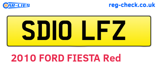 SD10LFZ are the vehicle registration plates.