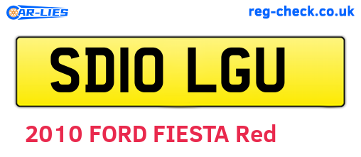 SD10LGU are the vehicle registration plates.