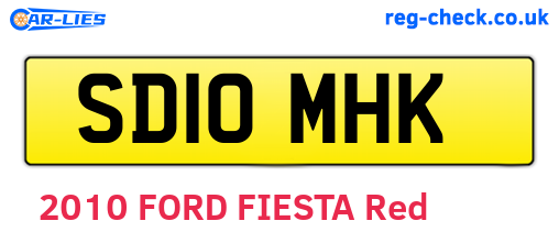 SD10MHK are the vehicle registration plates.