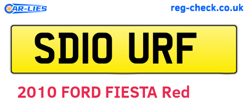 SD10URF are the vehicle registration plates.