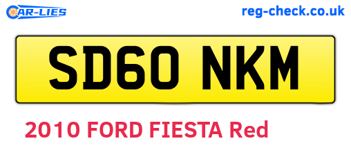 SD60NKM are the vehicle registration plates.