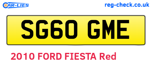SG60GME are the vehicle registration plates.