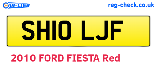 SH10LJF are the vehicle registration plates.