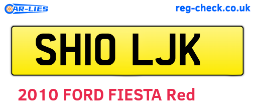 SH10LJK are the vehicle registration plates.