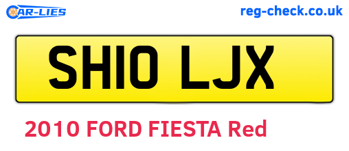 SH10LJX are the vehicle registration plates.
