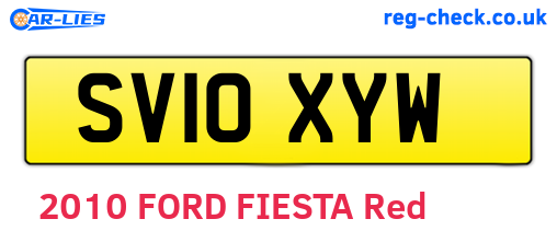 SV10XYW are the vehicle registration plates.
