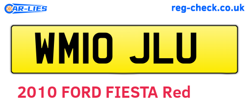 WM10JLU are the vehicle registration plates.