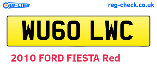 WU60LWC are the vehicle registration plates.