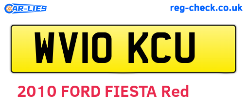 WV10KCU are the vehicle registration plates.