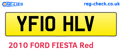 YF10HLV are the vehicle registration plates.