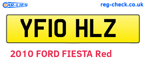 YF10HLZ are the vehicle registration plates.