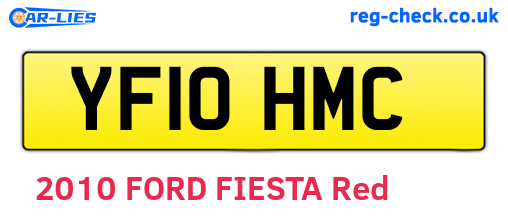 YF10HMC are the vehicle registration plates.