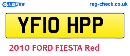 YF10HPP are the vehicle registration plates.