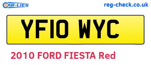 YF10WYC are the vehicle registration plates.