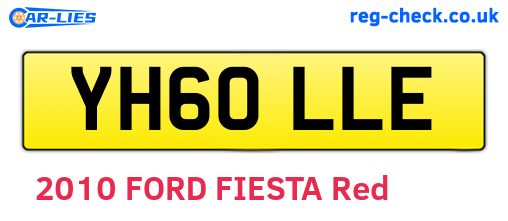 YH60LLE are the vehicle registration plates.