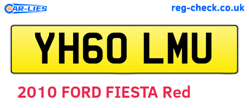YH60LMU are the vehicle registration plates.