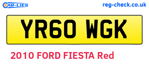 YR60WGK are the vehicle registration plates.