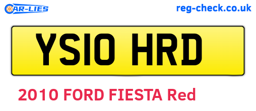 YS10HRD are the vehicle registration plates.