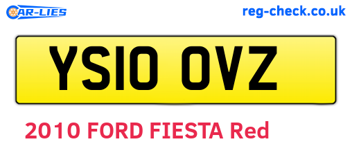 YS10OVZ are the vehicle registration plates.