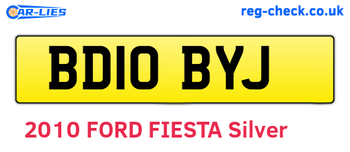 BD10BYJ are the vehicle registration plates.