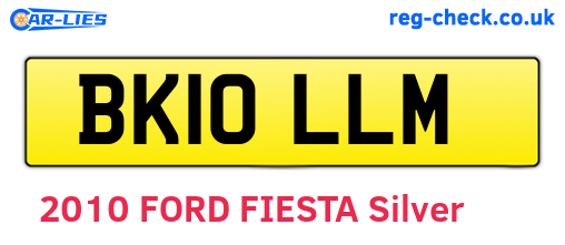 BK10LLM are the vehicle registration plates.