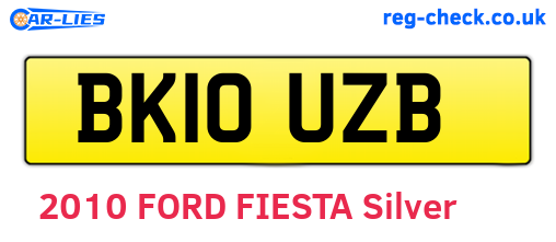 BK10UZB are the vehicle registration plates.