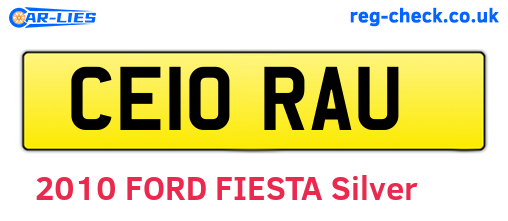 CE10RAU are the vehicle registration plates.