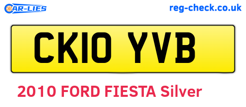 CK10YVB are the vehicle registration plates.