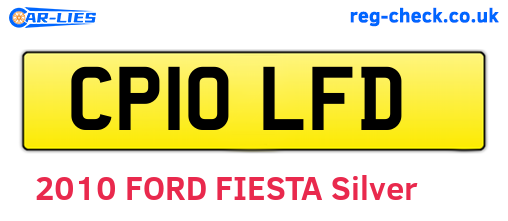 CP10LFD are the vehicle registration plates.